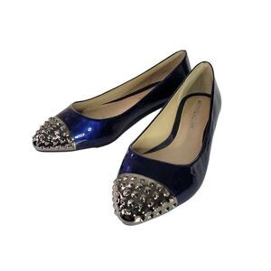 Antonio Melani Milena Blue Flats With Studs (Size 7.5M)